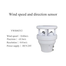 Mini Wind Speed and Direction Sensor, VWS002Y1 Y2 Y3 0-60m/s Anemometer Unit Module(VWS002Y2)