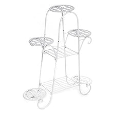 Flower Stand Indoor Multi-Story Flower Stand Rack Floor-Standing Living Room Balcony Flower Pot Shelves (Color : White-Patch Five-Pointed star4, Size (Onecolor