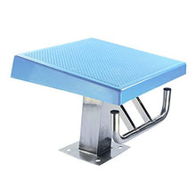 WANYE 19.7 Inch Heavy Duty Pool Diving Boards, Non-Slip Swimming Pool Diving Platform with Stainless Steel Base, for Competition 19.7inch, Blue