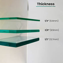 Custom Cut Glass Table Top 1/4'' Thick - Clear Tempered Glass Cut to Size - Round Replacement Glass for Table Tops with Bevel Edge by Fab Glass and Mirror C-CLGT-RD6MTB