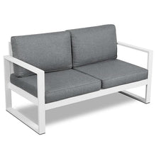 Home Square 3-Piece Patio Set with 2 Chairs & Loveseat White