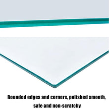 Hoiweqr Tempered Glass Table Top, Rectangular, Tempered Glass Table Top, Clear Circular Dining Table Top, Tempered Glass Board, Tempered Glass Cover Sheet, Glass Dining Table (Size : 100x80cm)