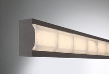 Eurofase Gibraltar 1-Light LED Outdoor Wall Sconce – 36.5" Sand Bronze Modern Exterior Wall Light, White Strie Glass Shade, Wet-Rated for Porch, Patio & Entryway