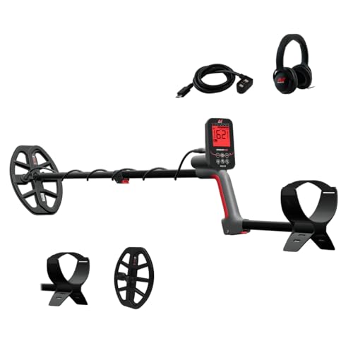 MINELAB Vanquish 460 Fully-Automatic Lightweight Waterproof Metal Detector with Multi-IQ Technology, Includes V10X 10" Double-D Coil and Wired Headphones