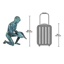 Design Toscano Man with Shell Statue Verdigris