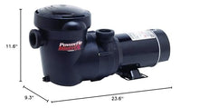 Hayward W3SP15932S PowerFlo Matrix Dual-Speed Above-Ground Pool Pump 1.5 HP Black