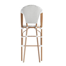 Flash Furniture 30 in Indoor/Outdoor Barstool, White/Gray, 2-Pack