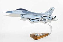 Squadron Nostalgia LLC Lockheed Martin F-16 Fighting Falcon 62d Fighter Squadron 18" Mahogany Scale Model Multicolor