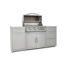Blaze 6 ft Stainless Steel BBQ Island w/Premium LTE 32 in. Natural Gas Grill - BLZ-SS-ISLAND-4LTE2-NG