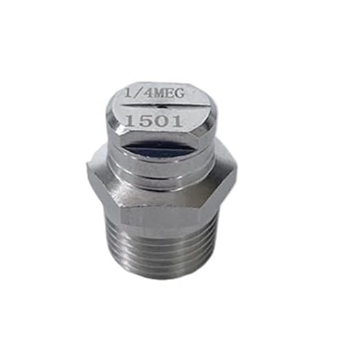 Stainless steel flat fan nozzle 1/4" High Pressure Impact Washer Nozzle, 0-65 Degress Angle(5pcs 1l4 1502)