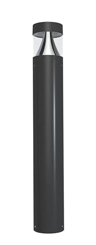 RAB Lighting B17 LED Bollard Light - Outdoor Energy-Efficient with Field-Adjustable Wattage 24W/19W/14W - Selectable CCT 3000K/4000K/5000K - 0-10V Dimmable - DLC Premium - Wet Location Rated (B17)