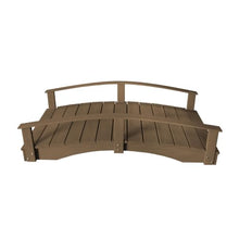 Keystone Amish Co. Pressure Treated Pine Japanese Garden Bridge, 3' x 10', Mushroom Stain