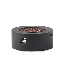 Christopher Knight Home Wellington Outdoor 40,000 BTU Circular Fire Pit (No Tank Holder) - Dark Gray