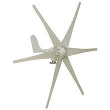 800W Home 6 Blades Wind Turbine,12V 24V 48V AC Permanent Magnet Wind Turbine Suitable for Household Power Generation, Camping, Boat Use,48v