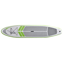 Blue Wave Sports Manta Ray Inflatable Paddleboard 12-Foot Green/White