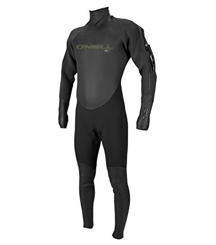 'O'Neill Wetsuits Men's Fluid 3mm Neoprene Drysuit Black/Graphite'