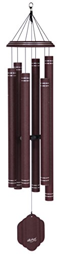 Arabesque 59-Inch Garnet Wind Chime for Patio, Backyard, Garden Décor