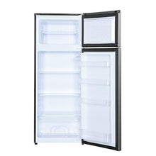 7.3 CU. FT. 2-Door MINI Fridge in Platinum Steel with Freezer