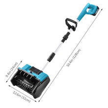 11-inch Brushless Snow Shovel, Efficient Snow Removal, Electric Snow Thrower with Directional Plate & Adjustable Front Handle, Battery Snow Blower for Patio, Deck, Driveway(One Battery)