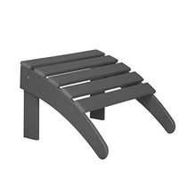 WO WESTIN OUTDOOR 12-Piece Traditional HDPE Adirondack Chair Set with Ottomans and Side Tables Grey