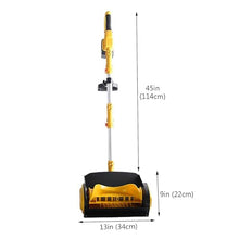 Foldable Snow Thrower, Cordless Snow Shovel with Directional Plate, Throw The Snow Further, Retractable Snow Shovel for Driveway Winter Snow Removal(One Battery)