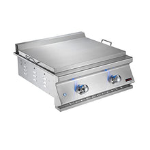 Whistler Built-in Natural Gas Griddle 28" Built In Gas Grill with Flame Thrower Ignition, Heavy Duty 304ss Cooking Plate, Fully Welded Fire Box