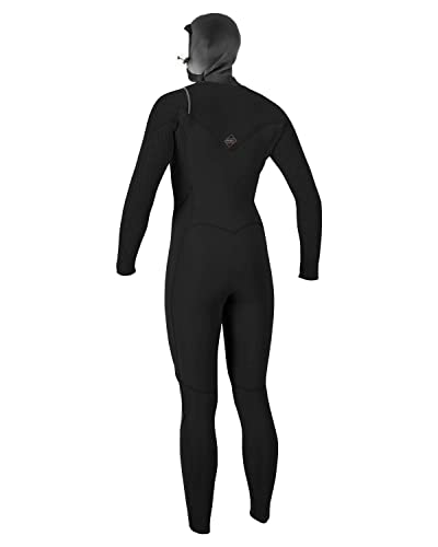 O'NEILL Women's Hyperfreak 5.5/4 Chest Zip Hooded Wetsuit 2022-12 Black/Black