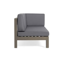 Outdoor Corner Loveseat Set with Coffee Table for Patio and Backyard Use