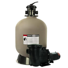 Rx Clear Radiant 24 Inch Swimming Pool Sand Filter System for Inground Pools | Includes 1 HP Pump, 6-Way Multi-Port Valve & Blue Luster Media | 50 GPM Flow Rate | Filters for Pools up to 33,000 Gal