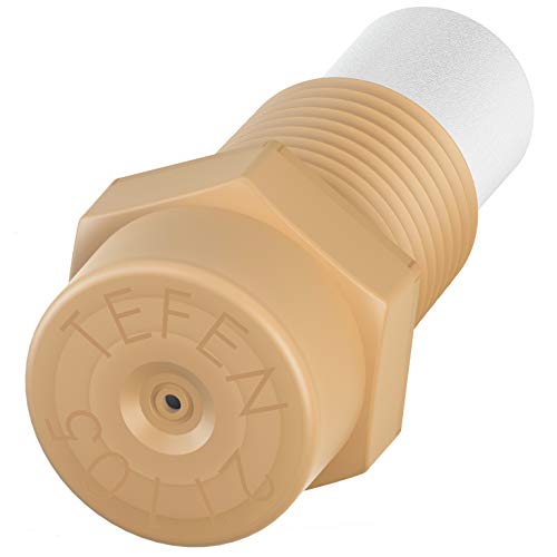 Tefen Plastic Fog Nozzle with Poly Filter Misting Poultry 1/8" NPT 2 GPH - 1000 Pack