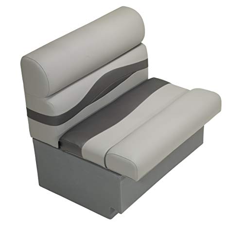 TaylorMade 30" Pontoon Boat Bench Seat with Storage Charcoal