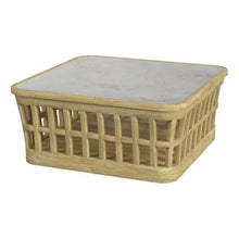 Butler Specialty Company Monhegan Outdoor Teak and Marble Coffee Table - Natural