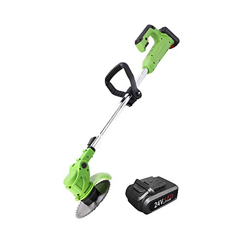 Cordless Grass Trimmer,12V 2000mAh Li-Ion Battery String Trimmer,Electric Grass Trimmer,Telescopic Grass Cutter,Pruning Cutter Garden Tools,String Trimmer Edger,Grass Pruning Cutter Garden Tools