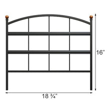 Panacea 81433 Modern Farmhouse Garden Edge Pieces, Black, 16" H, Pack of 12