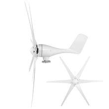 HUIZHITENGDA 12v, Horizontal Wind Turbine Generator,3000W with MPPT Charge Controller Wind Power System 6 Blades for Outdoor Patio(12V-48V)