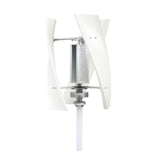 HENGJINGTR Wind Turbine Generator Kit,2000W-8000W 24V 48V Portable 3 Blade Vertical Wind Power Turbine Generator Kit with Charge Controller for Marine Industrial Energy,48v