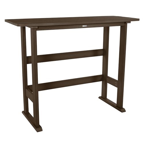 highwood Lehigh Bar Height Balcony Table, Weathered Acorn