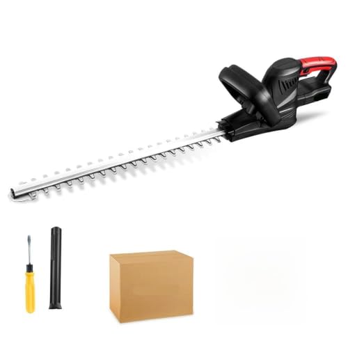 ZqRfJm 2000W Brushless Electric Hedge Trimmer Cordless Household Garden Tools for Battery Pin(Without Battery)
