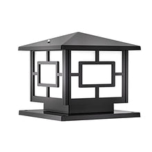 VELLOW Post Light Fixtures,Outdoor Waterproof IP55 Stigma Lamps,E27 Pedestal Gate Bollard Pillar Light,Aluminium Lampshade Column Cap Lamp,Decorations Landscape Lighting for Patio Porch Railing