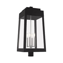 Livex Four Light Outdoor Post Top Lantern Black