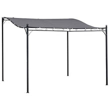 10'x10' Metal Pergola with Canopy | Durable Steel Patio Gazebo Shade for Backyard, Garden, Deck - Gray