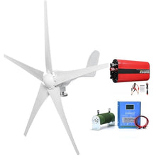 2000W Wind Turbine Generator Kit 12V 24V 48V Windmill With Controller And Inverter Power Supply Kit Free Energy Windmill Horizontal Axis Wind Turbine Generator Household 3-Phase Generator(48V)