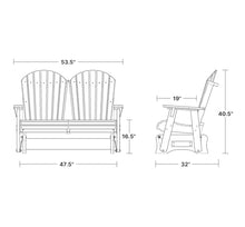 Wildridge Heritage Double Glider Outdoor Furniture Tudor Brown/Black