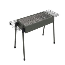 HBJWOV Detachable Outdoor Barbecue Rack Home Skewers Barbecue Smokeless Charcoal Grill With Storage Basket
