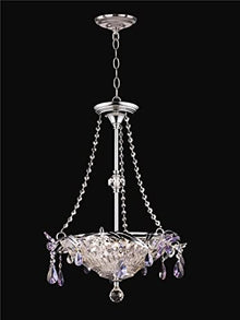 Dale Tiffany GH90113 Rowley Pendant Light, Polished Chrome Finish