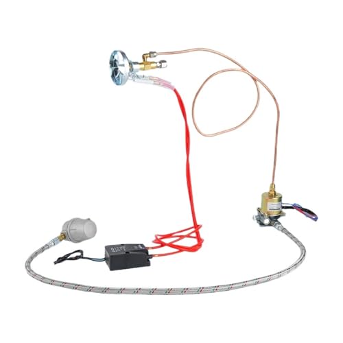 OETIBUFA Waste Oil Small Burner System Ceramic Ignition Needle Electromagnetic Pump High Pressure Pack High Pressure Adapter Oil Pipe(A Set 3.5mm Nozzle)