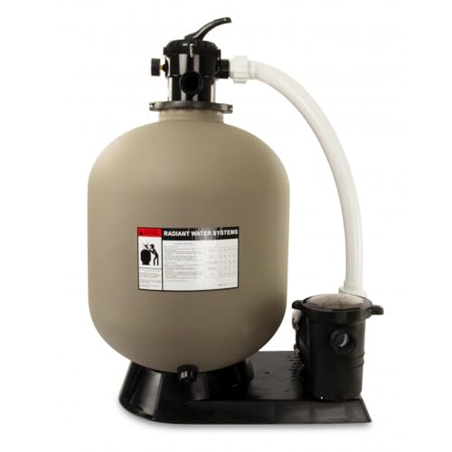Rx Clear Radiant 16 Inch Above Ground Swimming Pool Sand Filter System