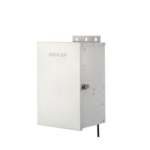 Kichler Pro Contractor Series 15V Transformer in 900W Stainless Steel for Wet Locations, (9"x 8" x 15.5"), 15PC900SS