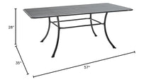 KETTLER 57" X 35" Mesh Dining Table