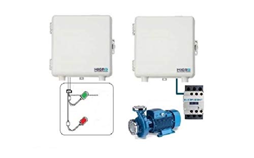 154 Wireless Pump Control, Lighting, Irrigation, 2 Channel Start Stop Transmitter & Receiver Long Range, Power input 12V 120V 220V, industrial Long Range system with 3ft antennas